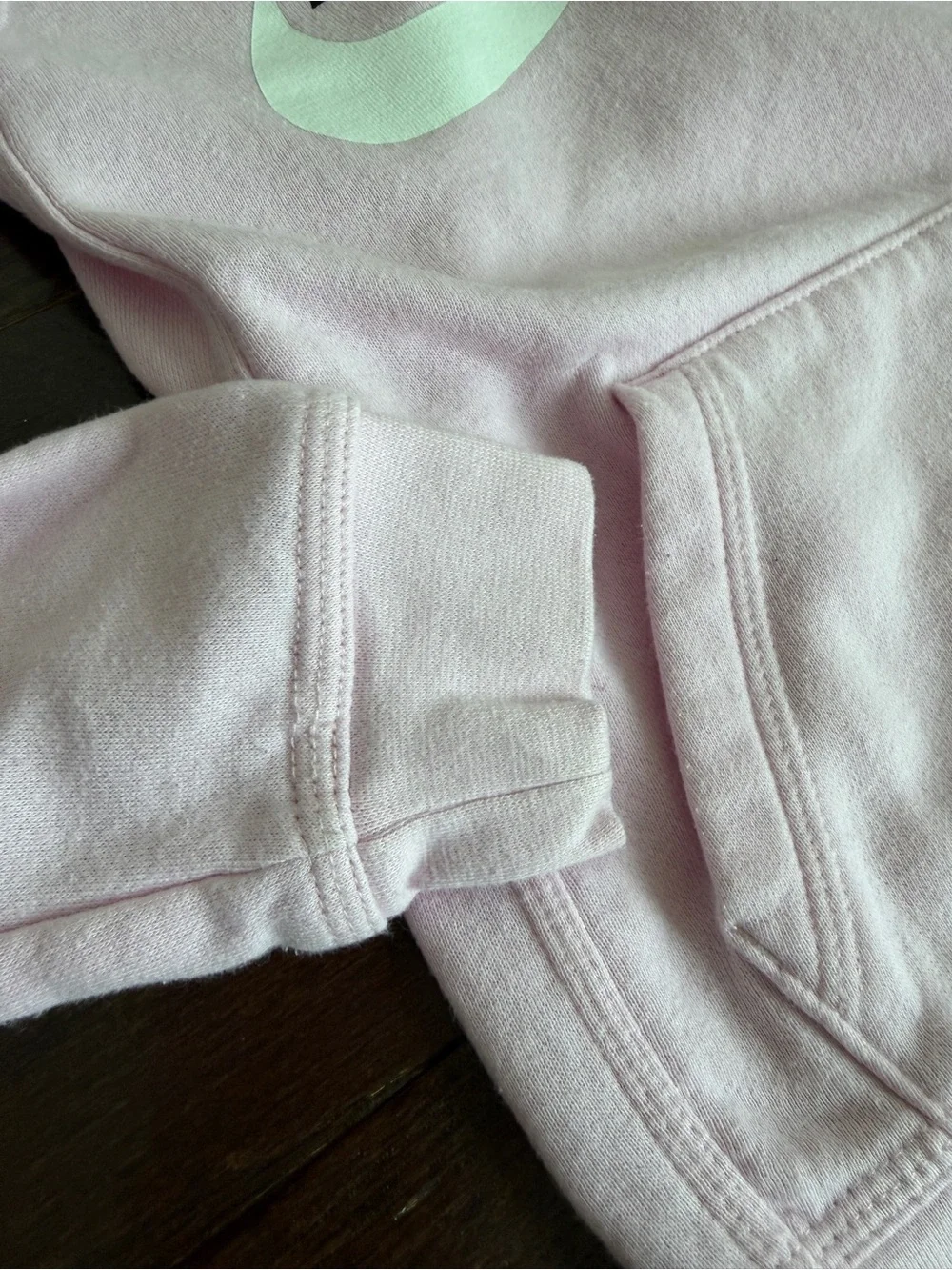 Nike Kids Pink Hoodie with Swoosh Logo